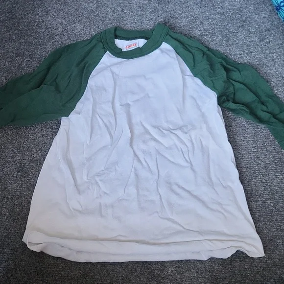 Green and White Baseball Shirt - Picture 1 of 3